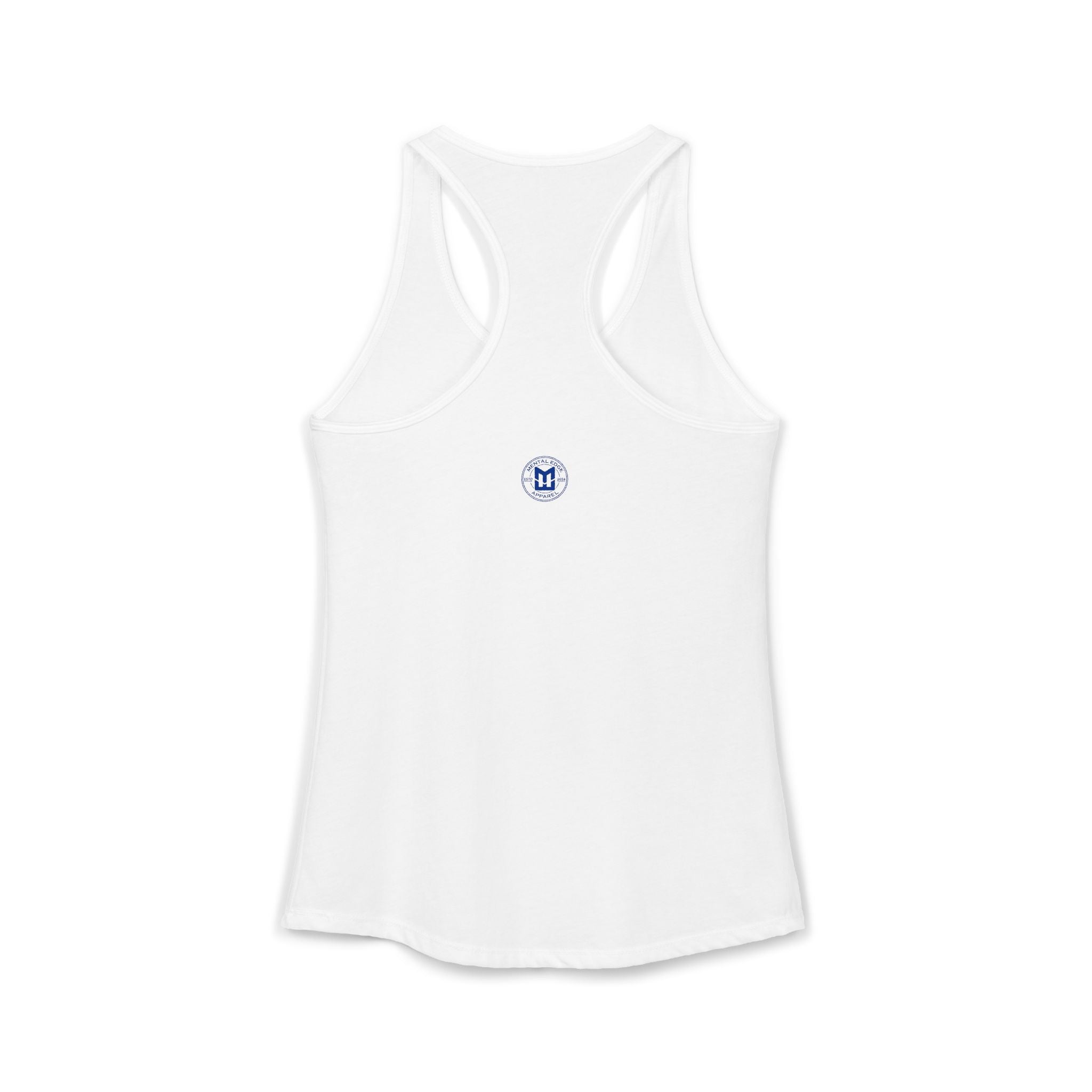 Relax He's 7 Baseball Mom Racerback Tank - Blue
