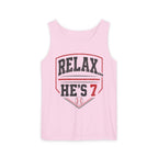 Relax... He's 7 Baseball Parents Tank Top