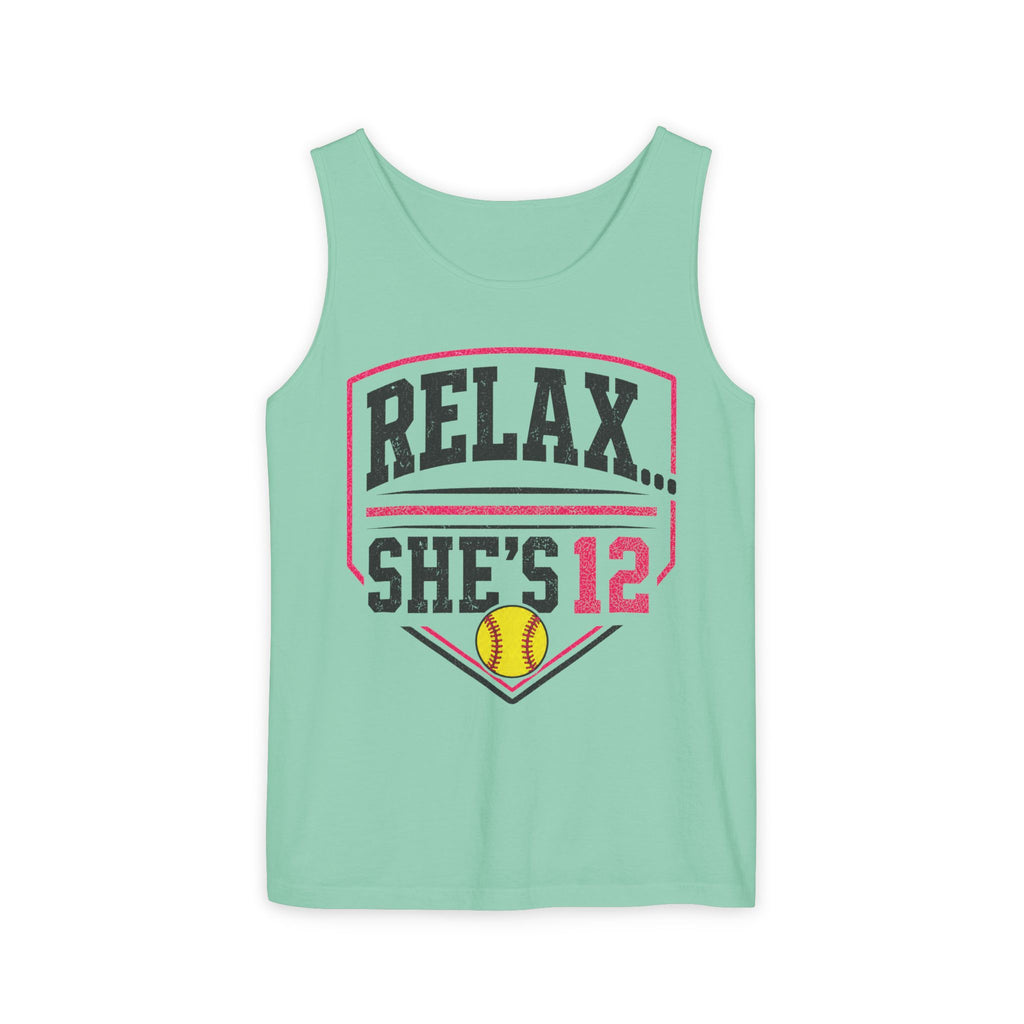Relax… She's 12 Softball Tank Top