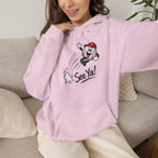 See Ya! Baseball Heater Character Hoodie — Retro Baseball Graphic Pullover
