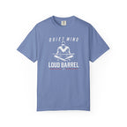 Quiet Mind Loud Barrel T-Shirt — Meditation Baseball Graphic Tee