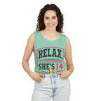 Relax… She's 14 Softball Parents Tank Top