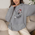 See Ya! Baseball Heater Character Hoodie — Retro Baseball Graphic Pullover