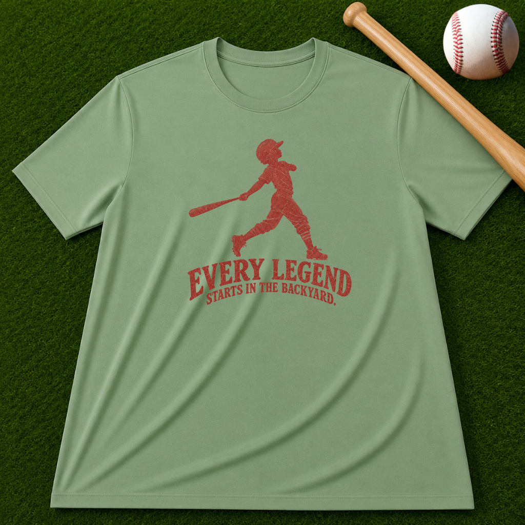 Adult Unisex "Every Legend Starts in the Backyard" Garment-Dyed T-shirt