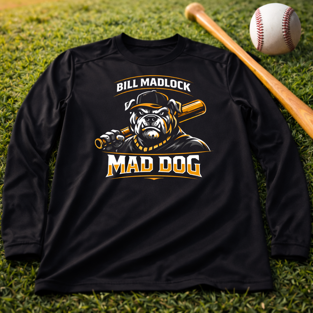 Bill "Mad Dog" Madlock Baseball Long Sleeve Dri Fit Tee