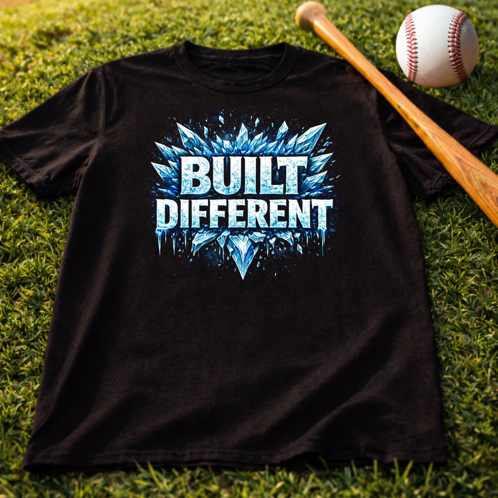 Kids "Built Different" Graphic Tee for Boys & Girls, Cool Motivational Shirt