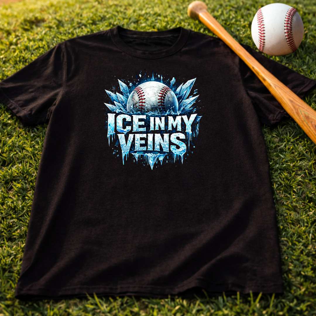 'Ice in my Veins' Youth Baseball T‑Shirt