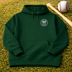 Mental Edge Embroidered Minimal Crest Hoodie — Eco Raglan Pullover