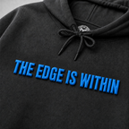 THE EDGE IS WITHIN Neon Blue Hoodie
