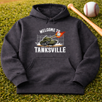 'Welcome to Tanksville' Military Tank Graphic Sweatshirt