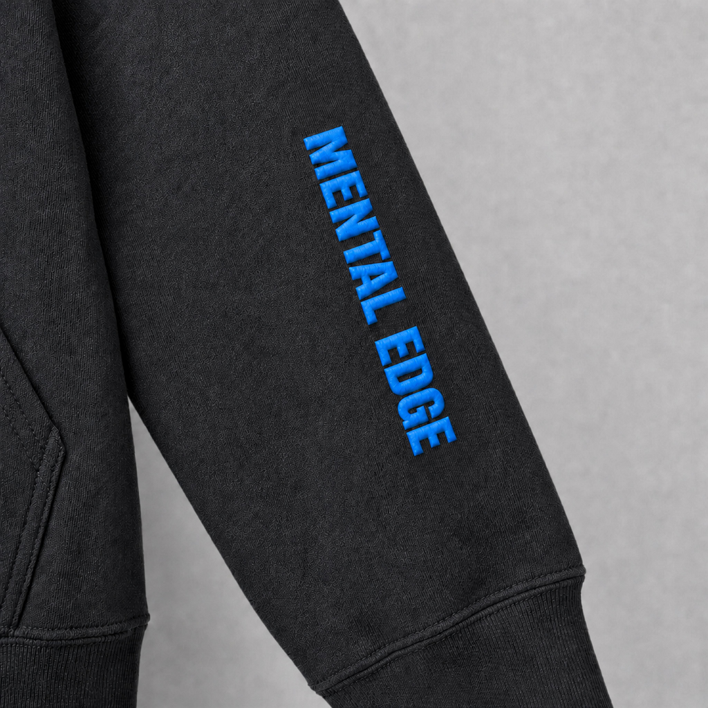 THE EDGE IS WITHIN Neon Blue Hoodie