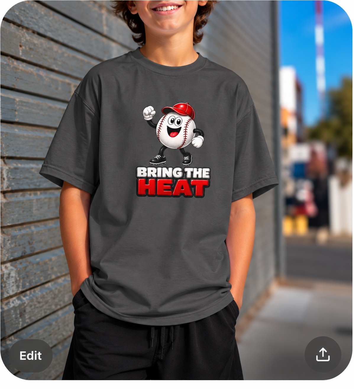 Youth Bring The Heat Dri-Fit Tee