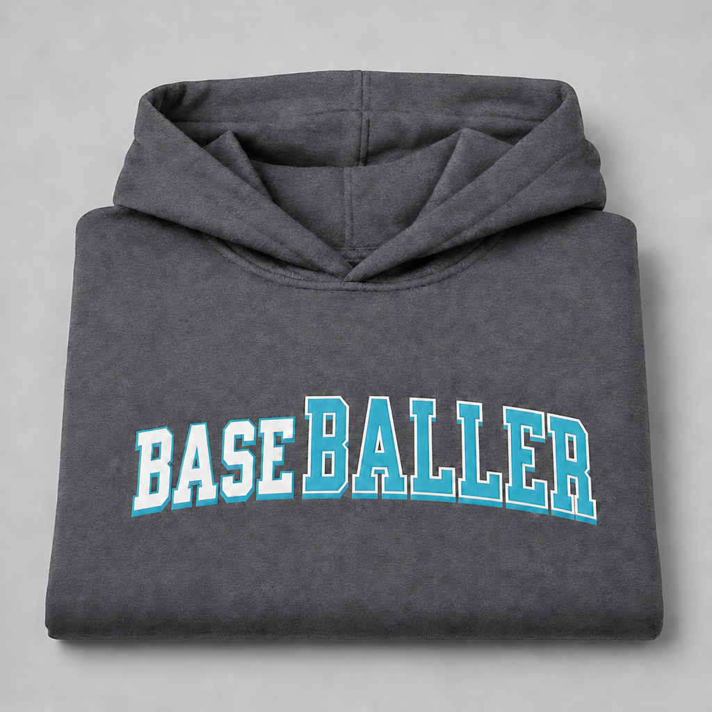 Youth BASEBALLER Teal Hoodie
