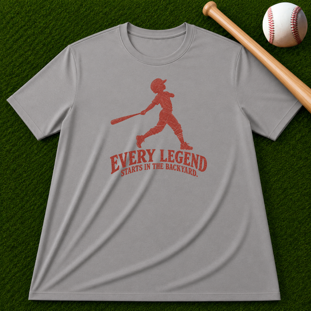 Adult Unisex "Every Legend Starts in the Backyard" Garment-Dyed T-shirt