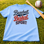 Kids Baseball Tee - "Baseball is the Bestest Sport" Vintage Graphic