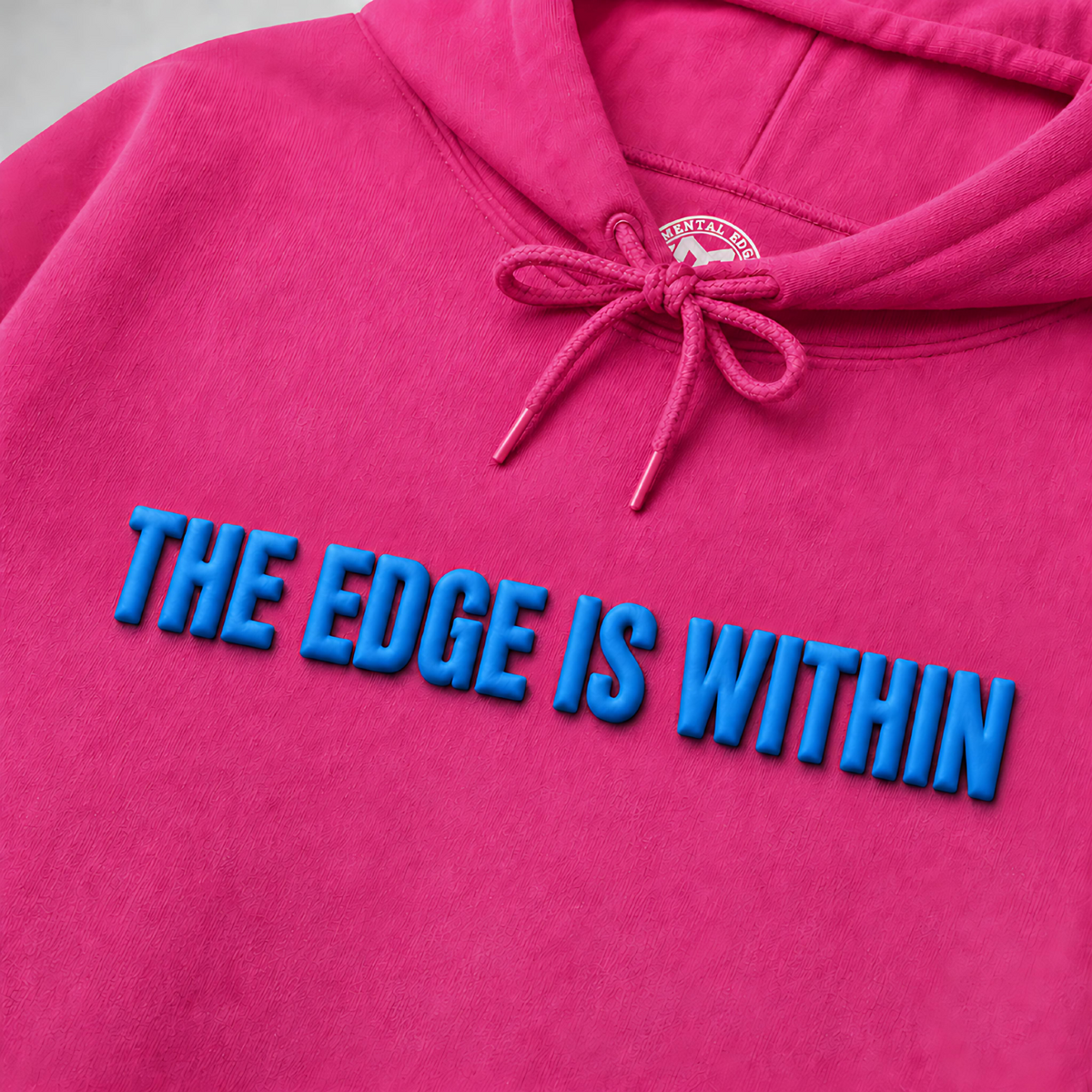 THE EDGE IS WITHIN Neon Blue Hoodie