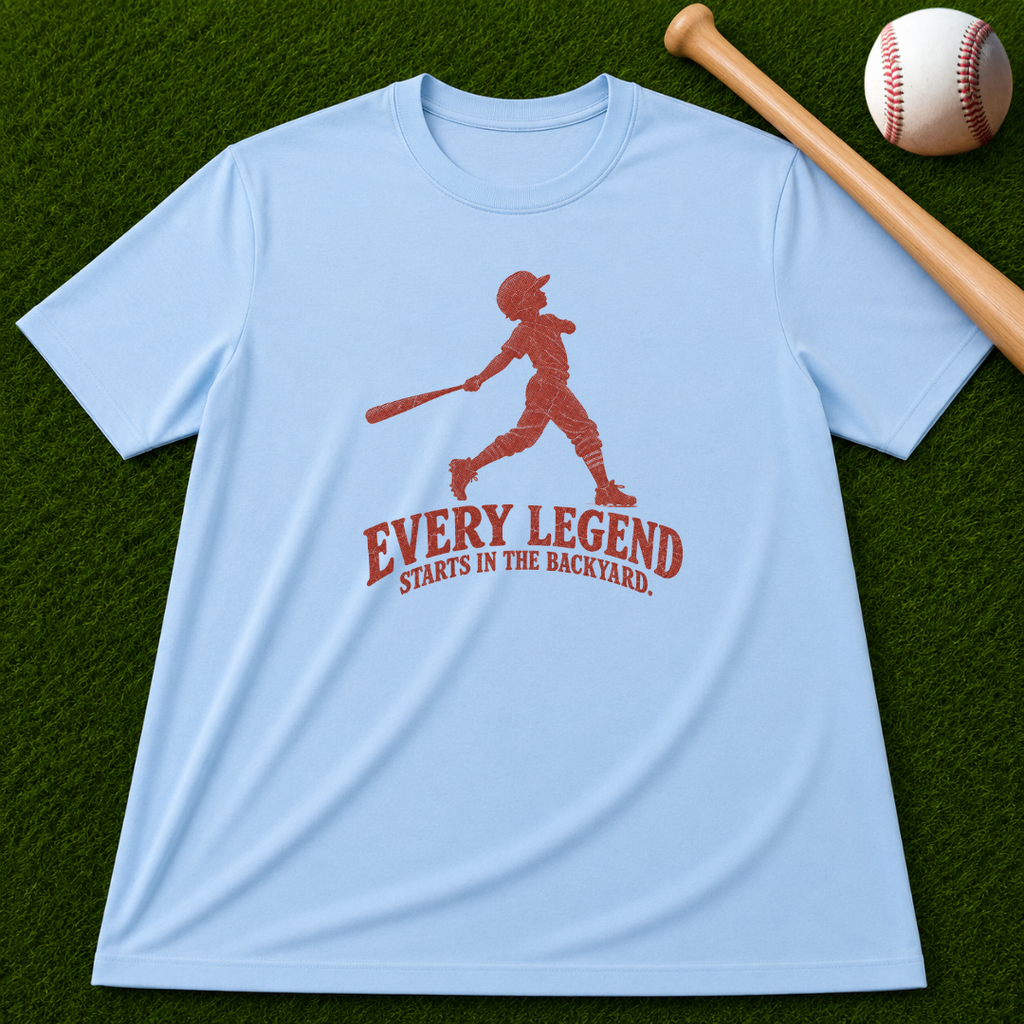 Adult Unisex "Every Legend Starts in the Backyard" Garment-Dyed T-shirt