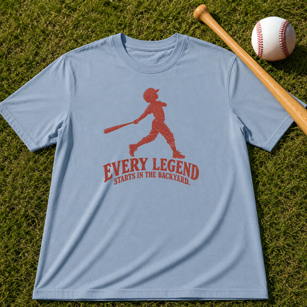 Adult Unisex "Every Legend Starts in the Backyard" Garment-Dyed T-shirt