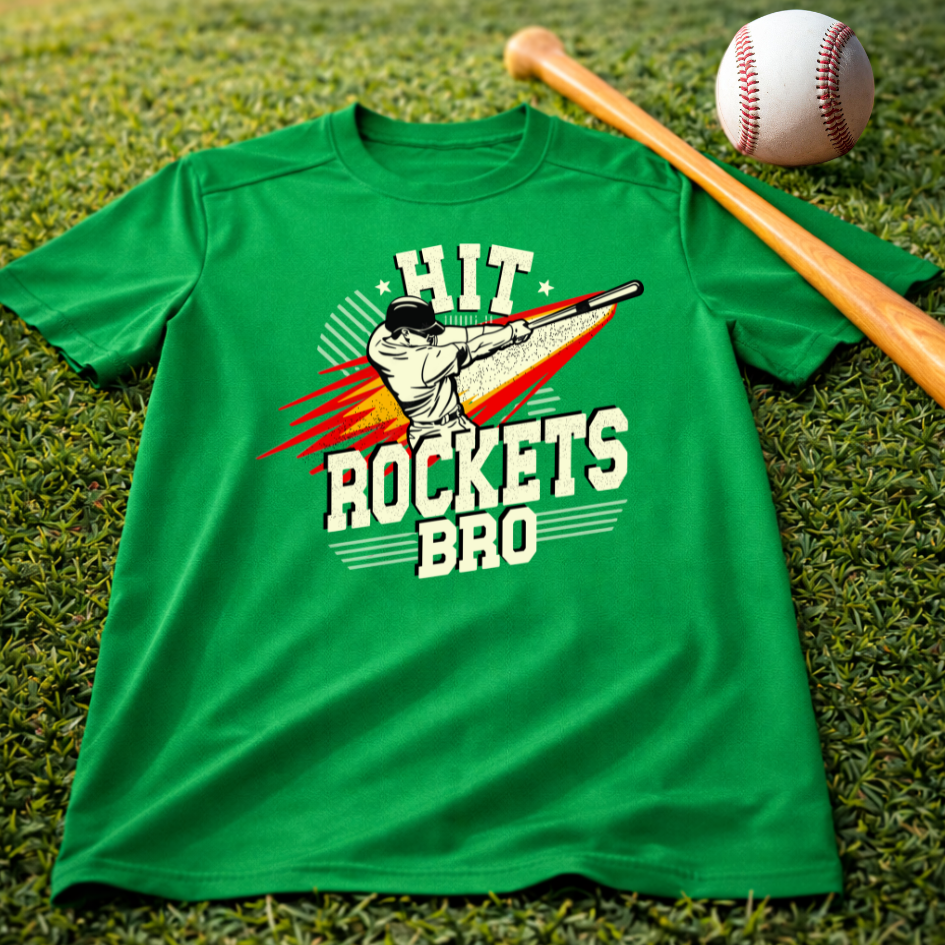 Youth "Hit Rockets Bro" Sports Dri Fit Shirt