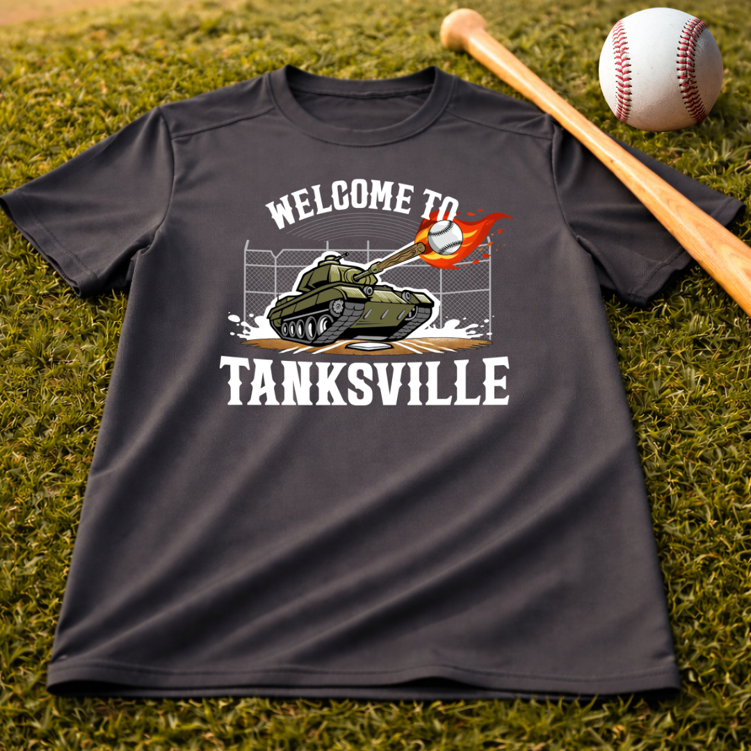 Youth Welcome To Tanksville Sport Tek Tee