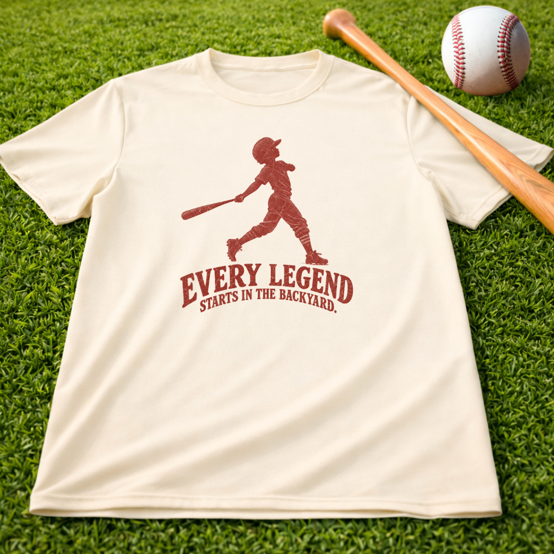 Adult Unisex "Every Legend Starts in the Backyard" Garment-Dyed T-shirt