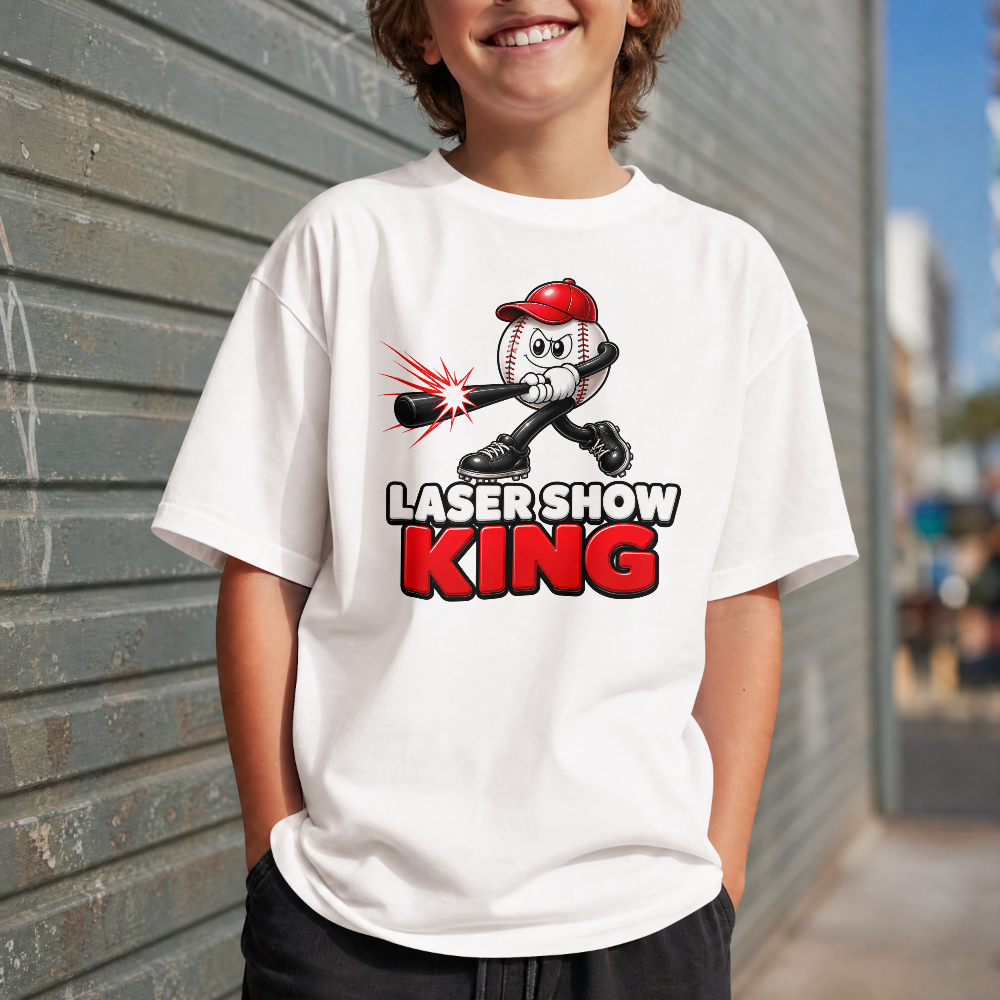 Youth Laser Show King Heater Tee