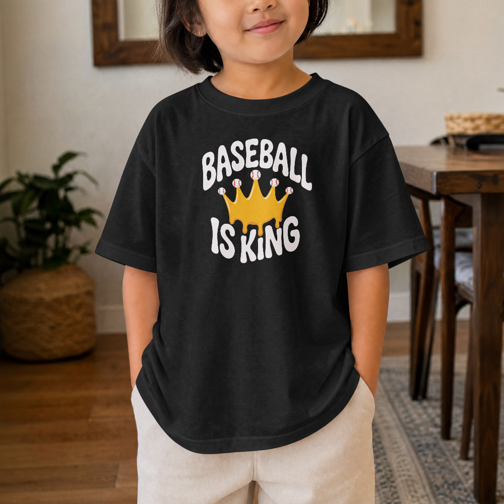 Kids Baseball Is King Tee