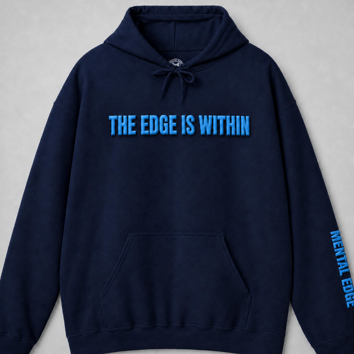 THE EDGE IS WITHIN Neon Blue Hoodie