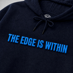 THE EDGE IS WITHIN Neon Blue Hoodie