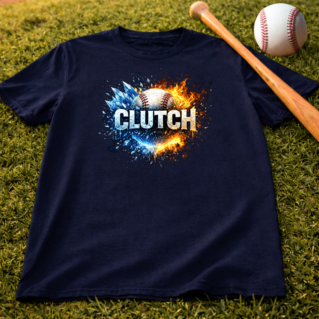 Kids Baseball 'Clutch' Tee — Fire & Ice Baseball Shirt