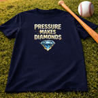 Youth 'Pressure Makes Diamonds' Baseball T‑Shirt
