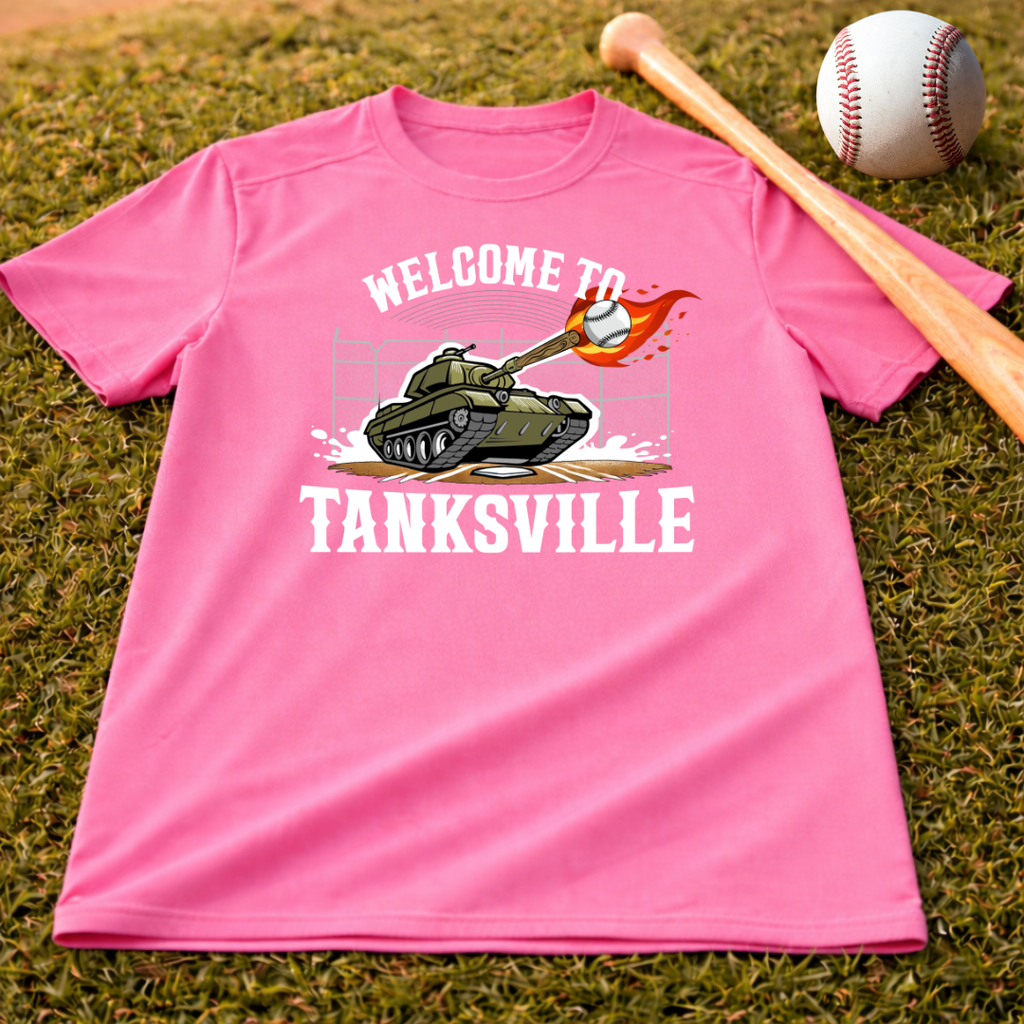Youth Welcome To Tanksville Sport Tek Tee