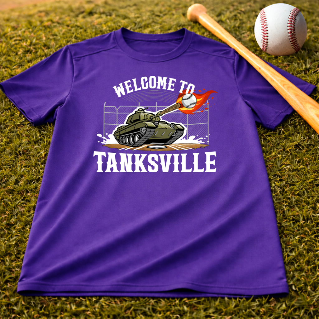Youth Welcome To Tanksville Sport Tek Tee