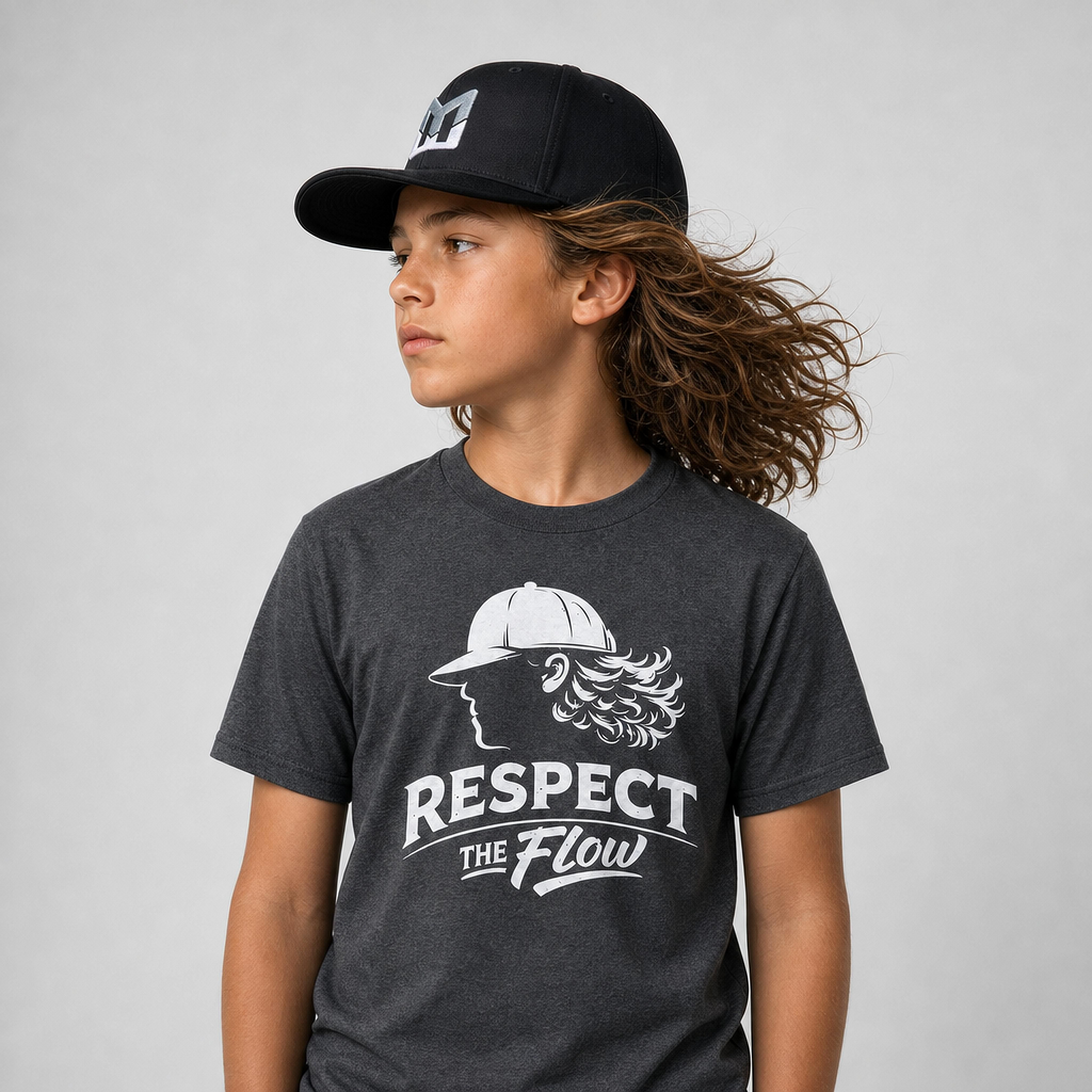 Kids Respect the Flow Baseball T-Shirt