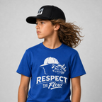 Kids Respect the Flow Baseball T-Shirt