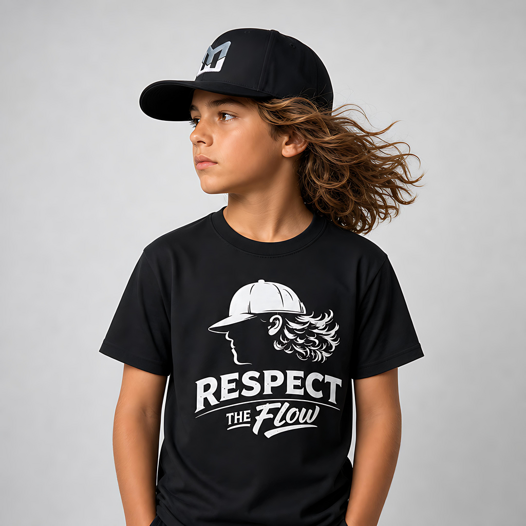 Kids Respect the Flow Baseball T-Shirt