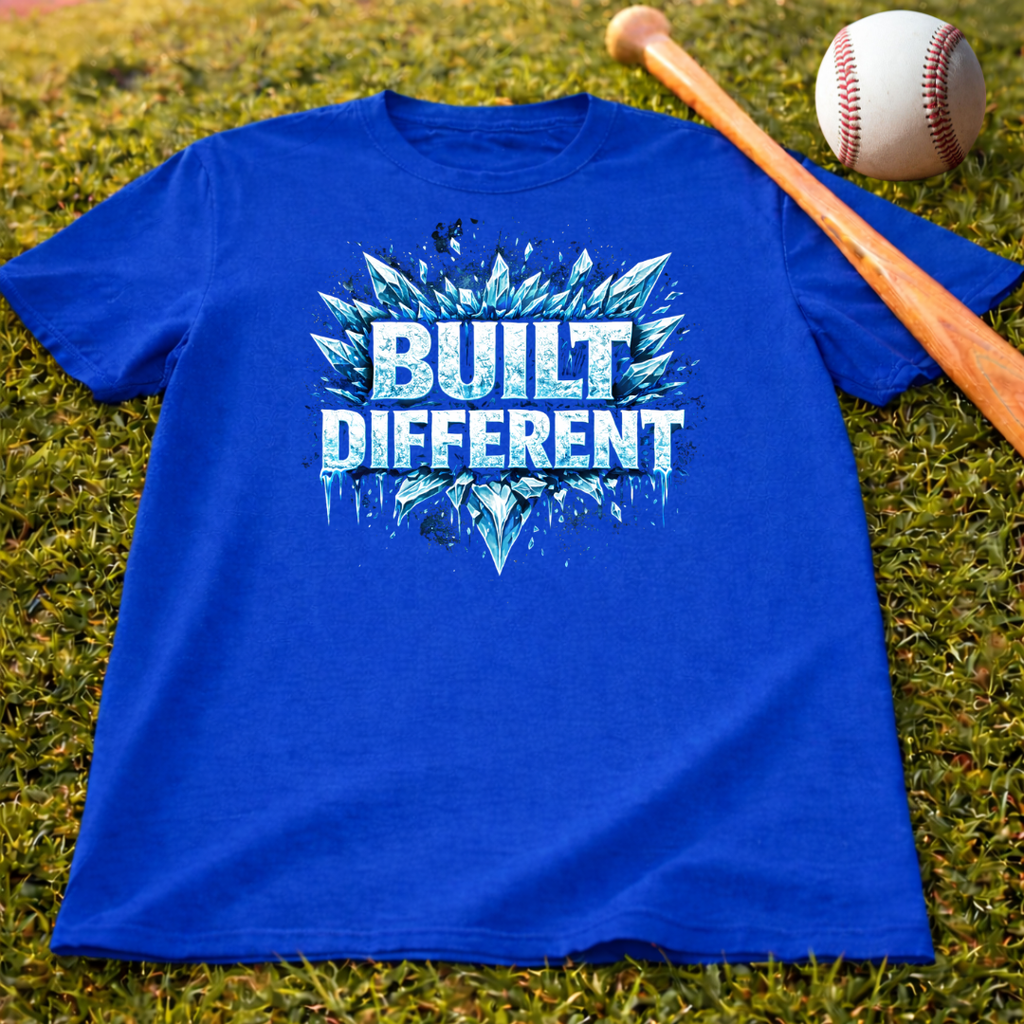 Kids "Built Different" Graphic Tee for Boys & Girls, Cool Motivational Shirt