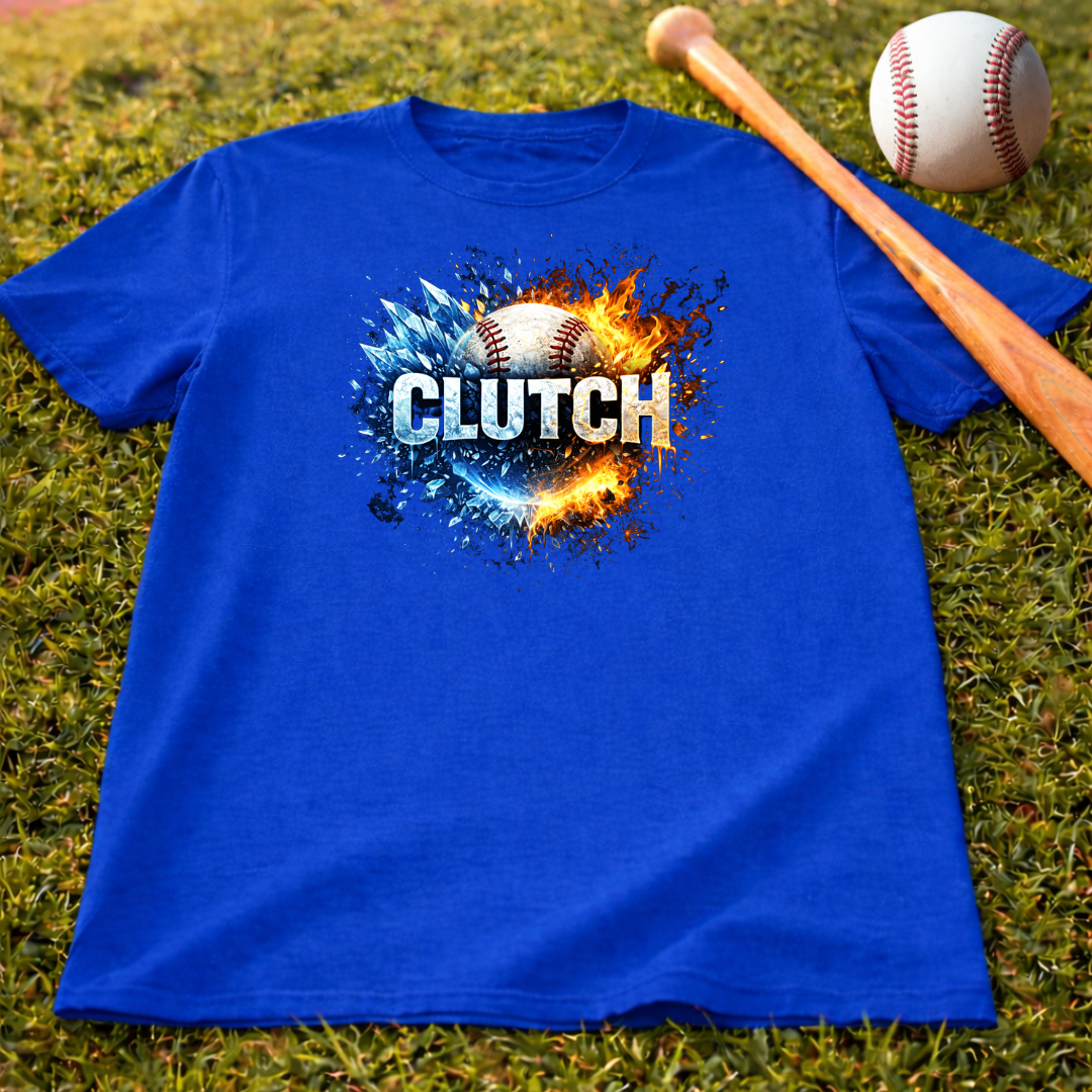 Kids Baseball 'Clutch' Tee — Fire & Ice Baseball Shirt