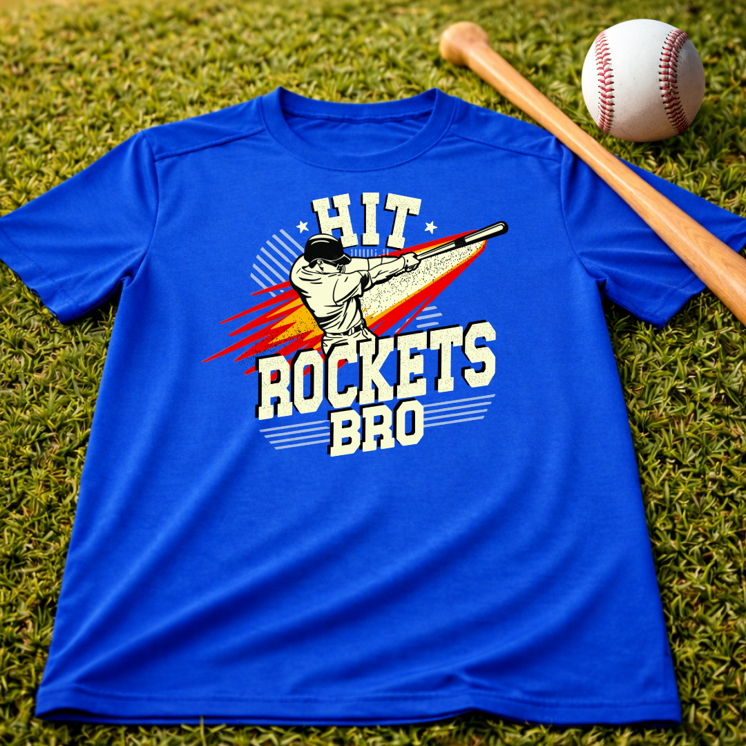 Youth "Hit Rockets Bro" Sports Dri Fit Shirt