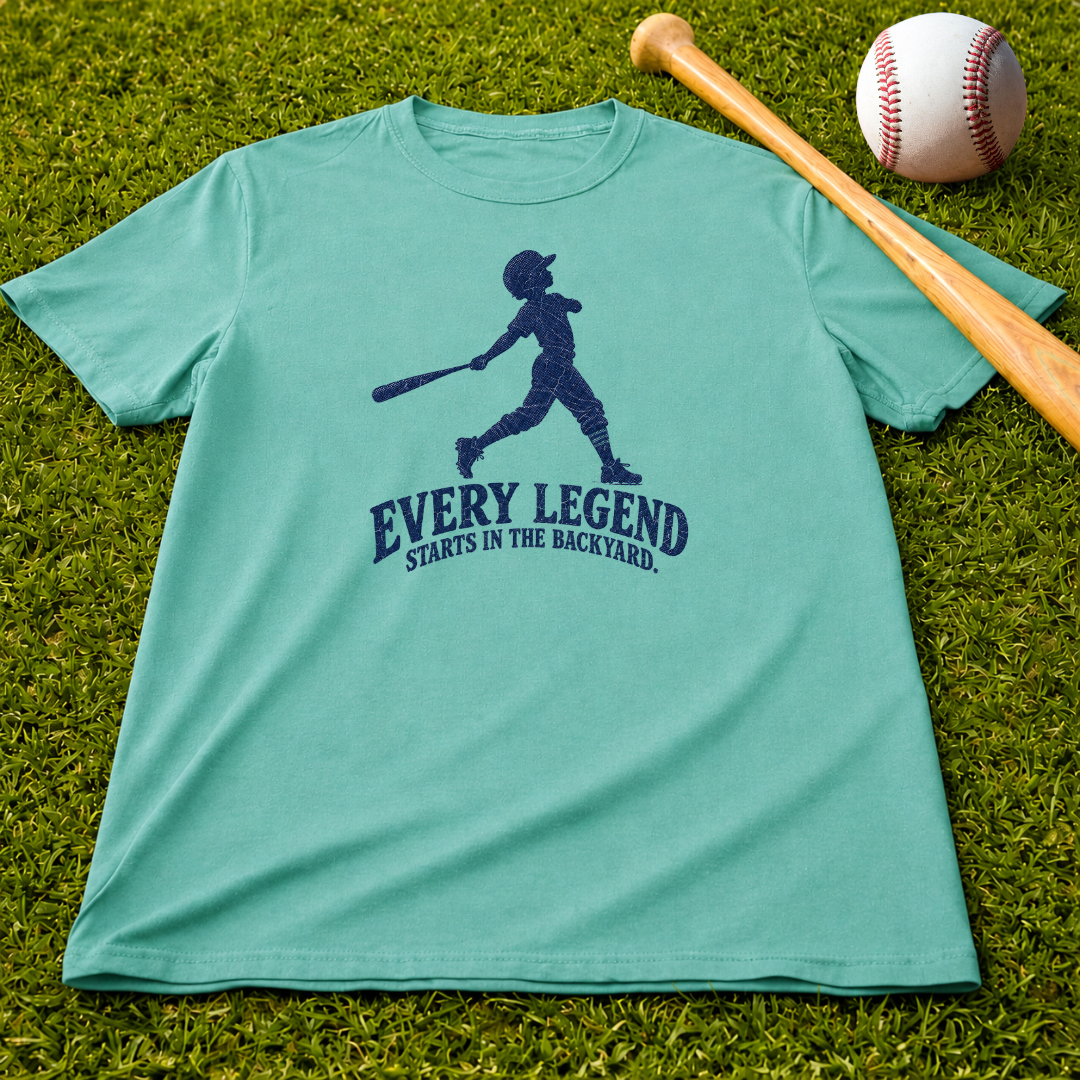 Adult Unisex  "Every Legend Starts in the Backyard" Graphic Tee