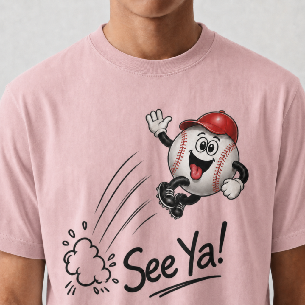 See Ya! Retro Cartoon Character T-Shirt - Adult Unisex