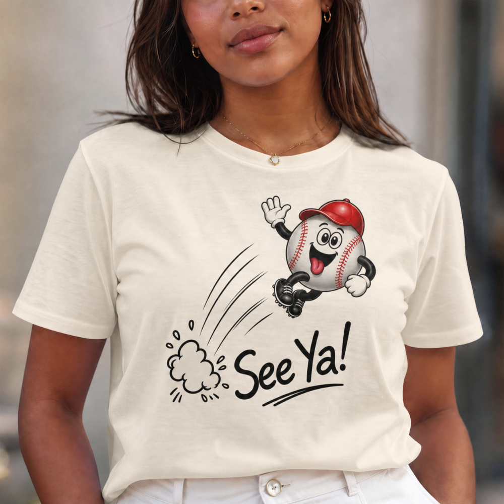 See Ya! Retro Cartoon Character T-Shirt - Adult Unisex