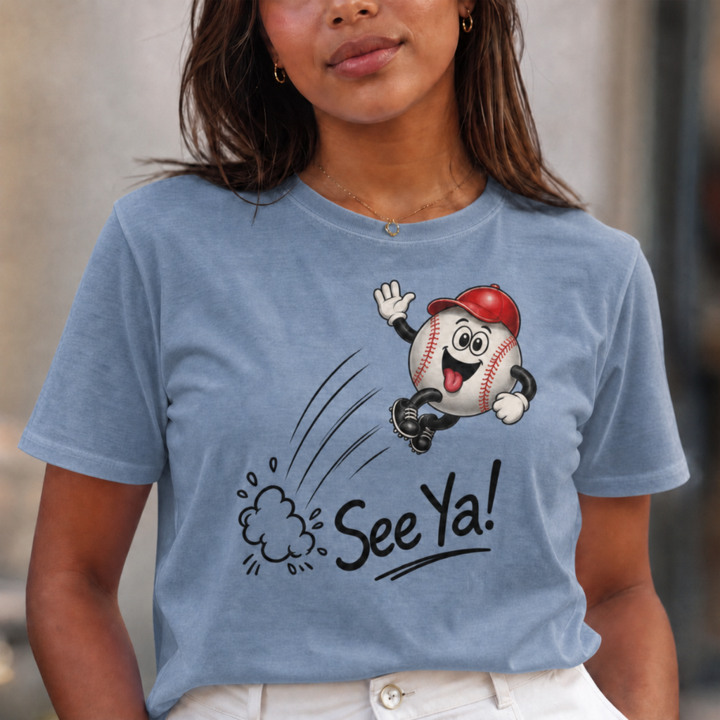 See Ya! Retro Cartoon Character T-Shirt - Adult Unisex
