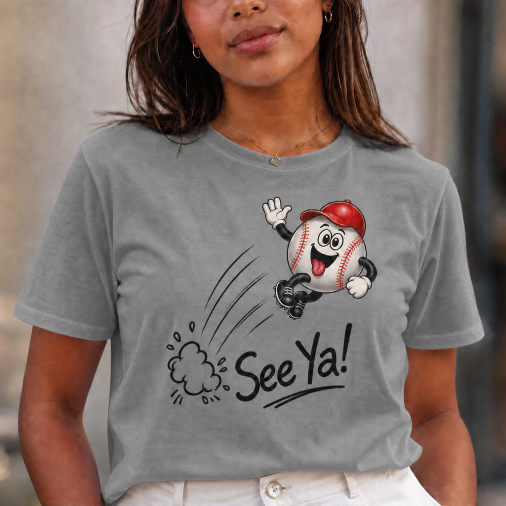 See Ya! Retro Cartoon Character T-Shirt - Adult Unisex