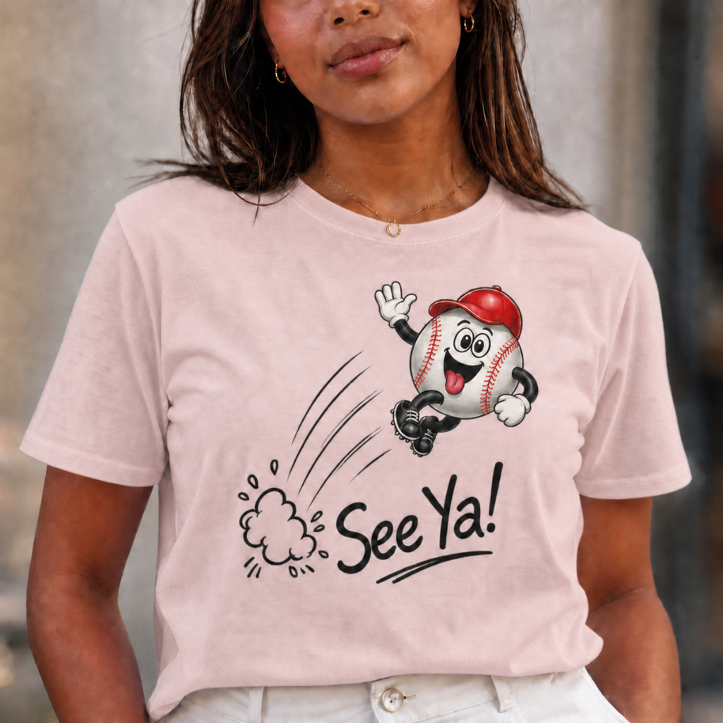 See Ya! Retro Cartoon Character T-Shirt - Adult Unisex