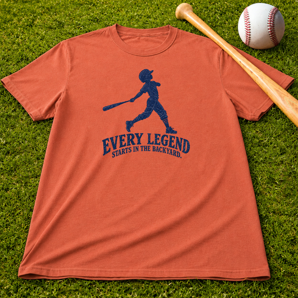 Adult Unisex  "Every Legend Starts in the Backyard" Graphic Tee