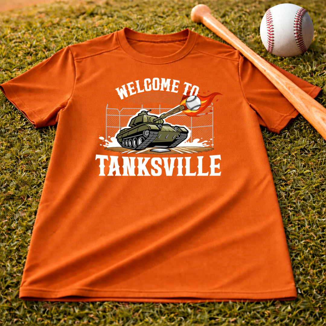 Youth Welcome To Tanksville Sport Tek Tee