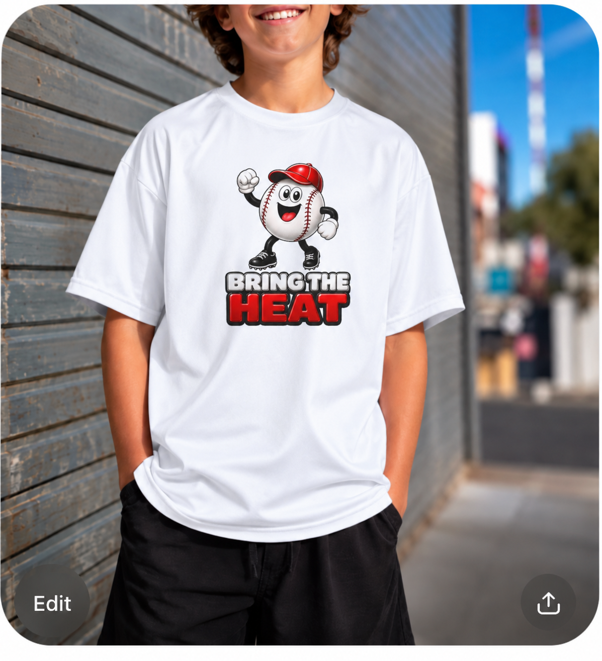 Youth Bring The Heat Dri-Fit Tee
