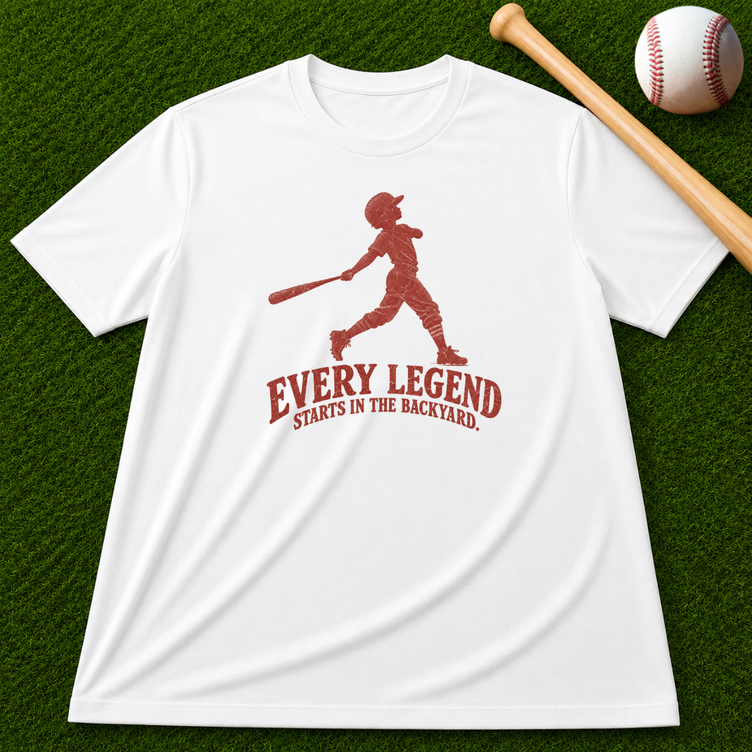 Adult Unisex "Every Legend Starts in the Backyard" Garment-Dyed T-shirt